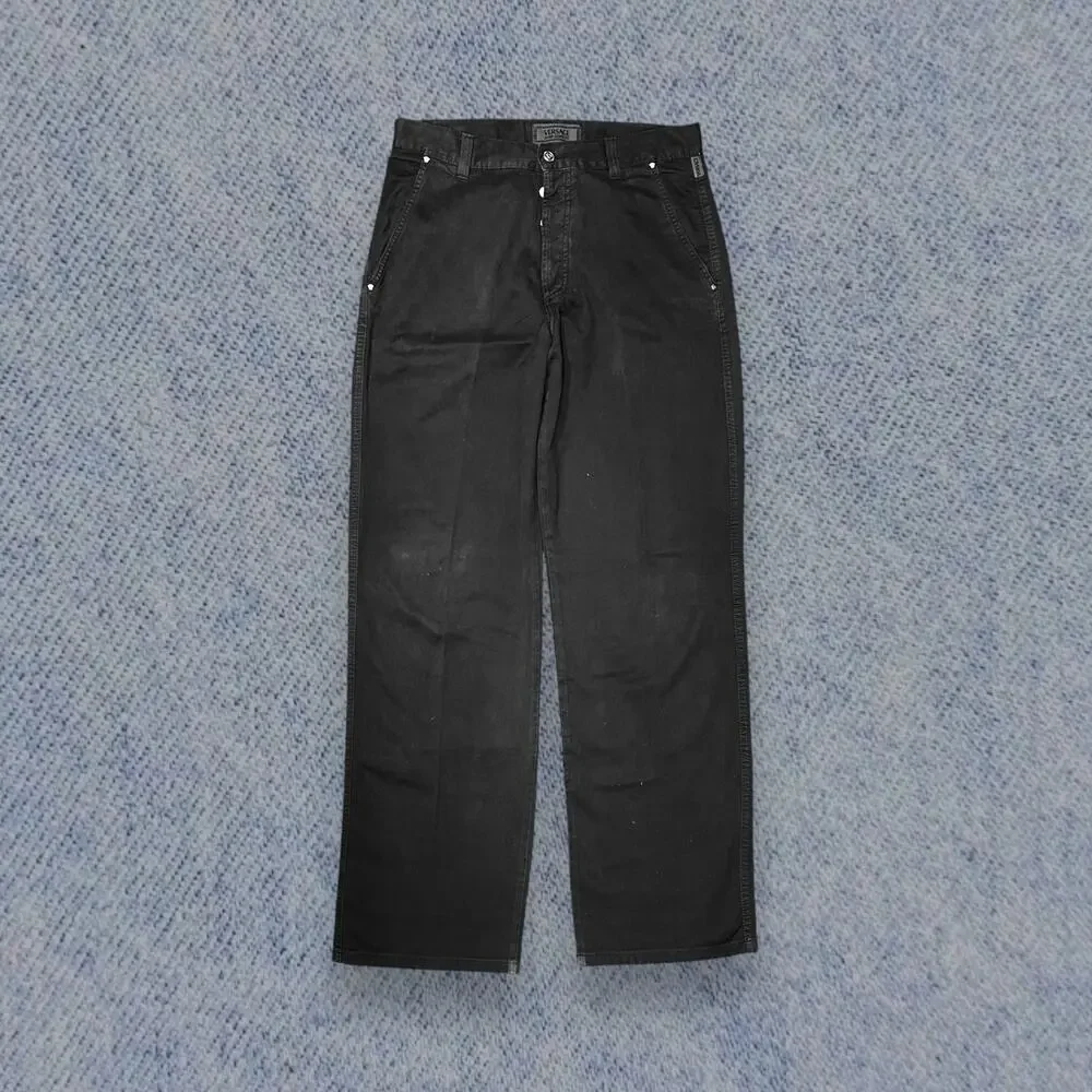 Versace Jeans Signature Men’s Black Straight-Leg Pants – Tall Size 34x48